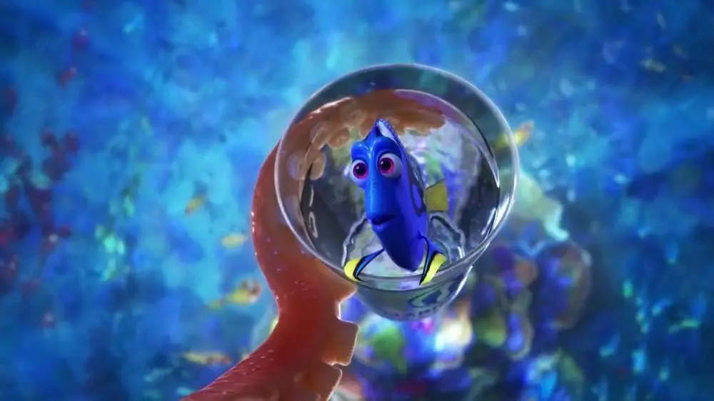 Finding Dory in a glass