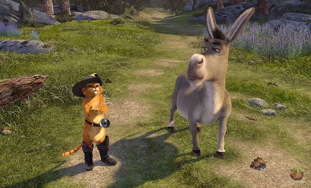 Shrek 2 Puss in Boots and Donkey