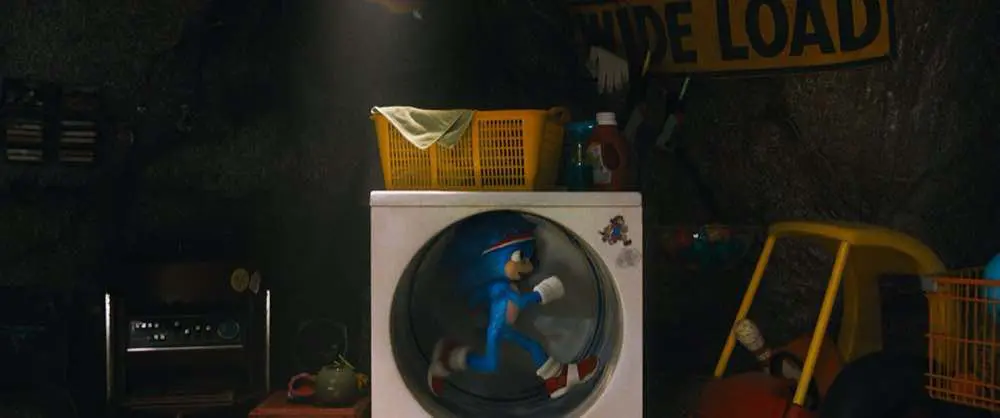 Sonic the Hedgehog Sonic running in a dryer