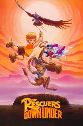 The Rescuers Down Under 1990 movie poster