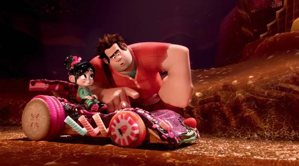 Wreck-It Ralph teaches Vanellope how to race