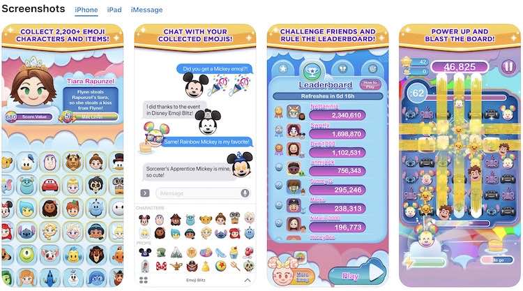 Disney Emoji Blitz iphone screen shots