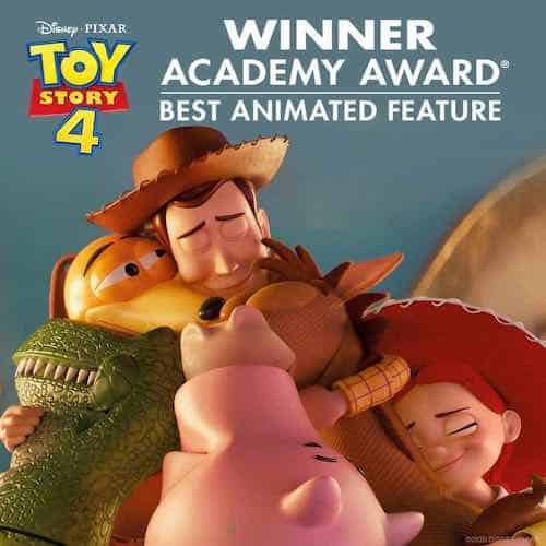Pixar Toy Story 4 Best Animated Feature academy award