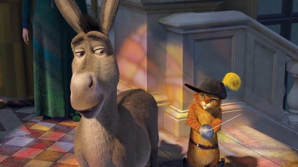 Shrek the Third Donkey and Puss in Boots