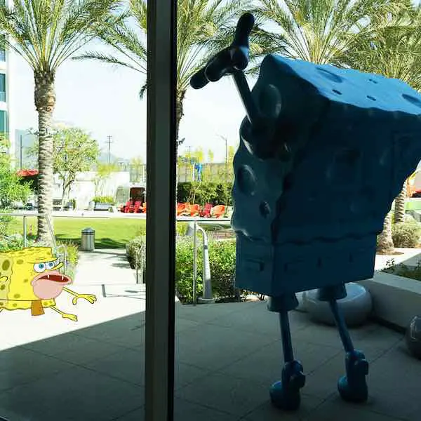 spongebob at Nickelodeon studios