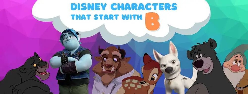Disney Characters names that start with B