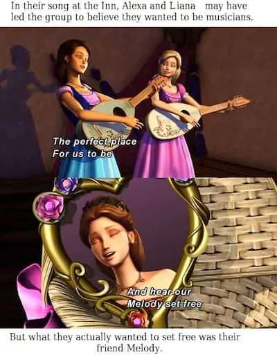 Barbie Alexa and Liana singing meme