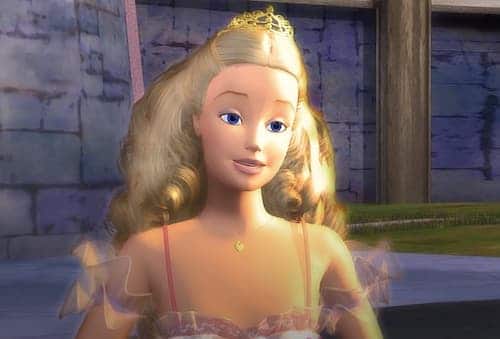 Barbie in the Nutcracker wearing her crown