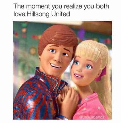 Barbie loves Hillsong United meme