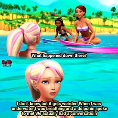 Barbie surfing meme