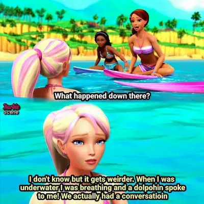 Barbie surfing meme