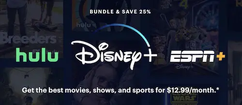 Disney plus bundle with Hulu and ESPN plus