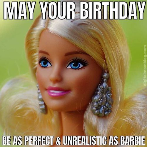 happy birthday barbie meme