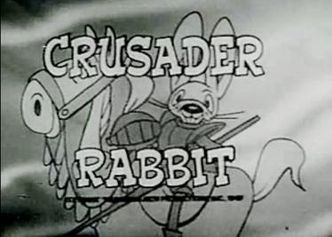 crusader rabbit riding a horse intro