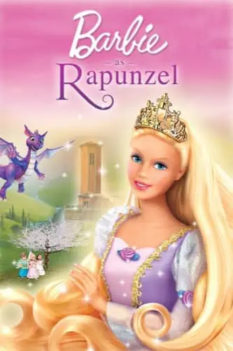 Barbie as Rapunzel movie poster 2002