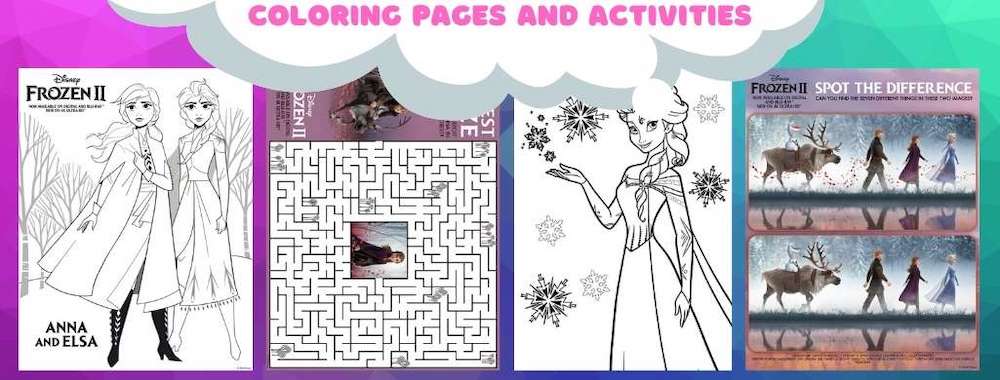 Disney Characters coloring pages examples and activities 
