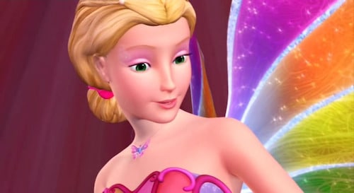 Elina from Barbie Fairytopia and her rainbow wings