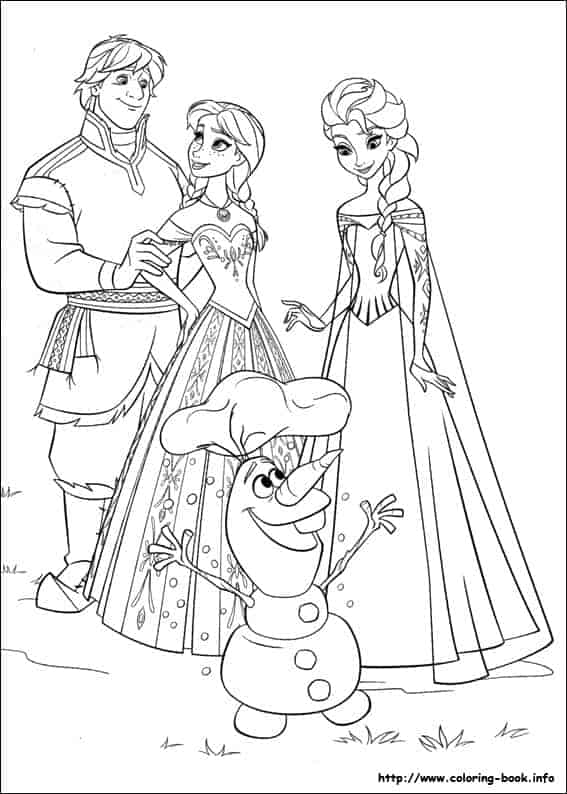 Elsa and freinds Anna Kristoff and Olaf 3