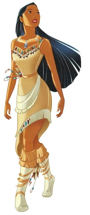 Pocahontas Disney Princess full figure dress and boots