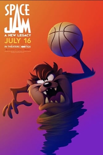 Space Jam A New Legacy Taz movie poster 2021