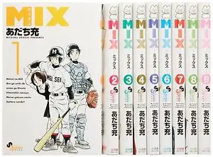 MIX manga 1 through 9 covers