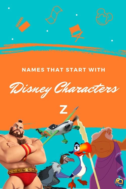 Disney characters start with Z
