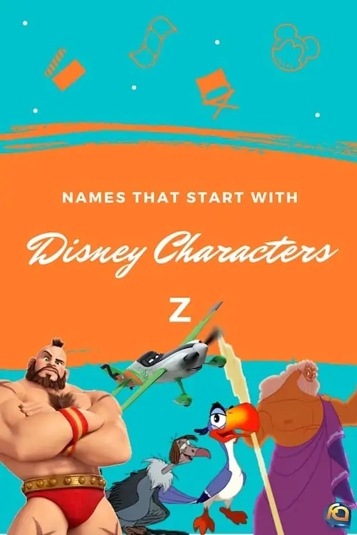 Disney characters start with Z