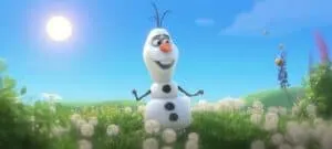 Olaf singing In Summer song lyrics in Frozen