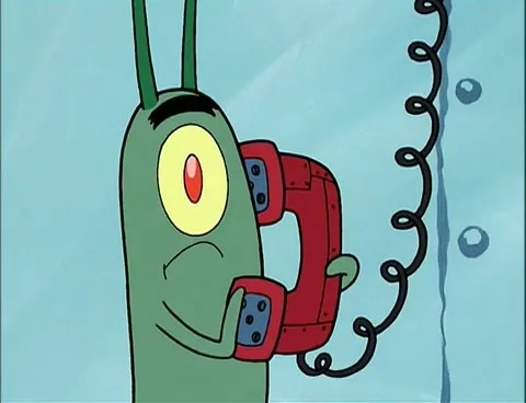 Plankton on the telephone