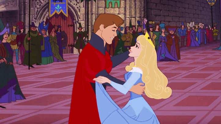 Aurora dancing with Prince Phillip