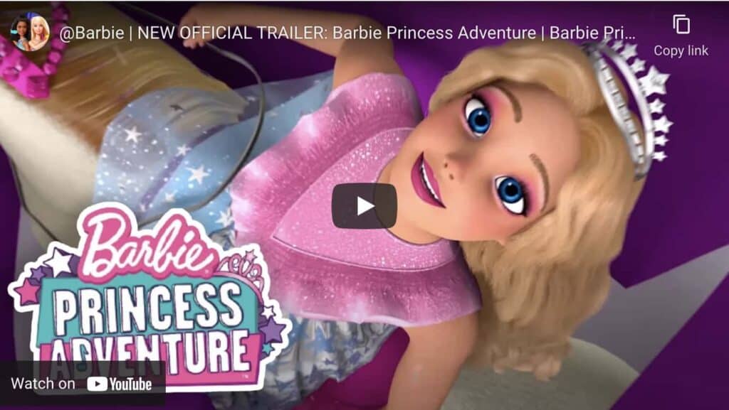 Barbie Princess Adventure trailer