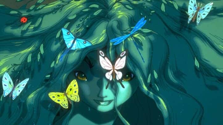 Fantasia 2000 green colored princess and butterflies