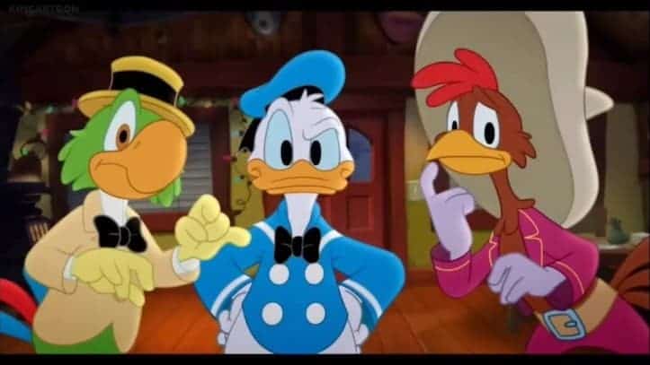 Jose Carioca Panchito and Donald Duck in the Three Caballeros