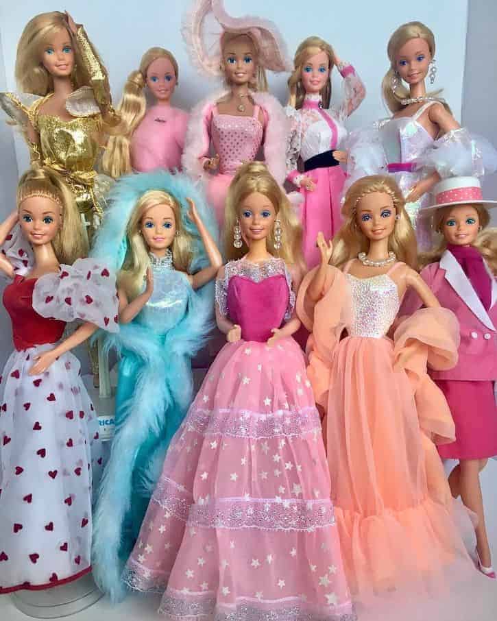 Barbie dolls from the 80's and 90's