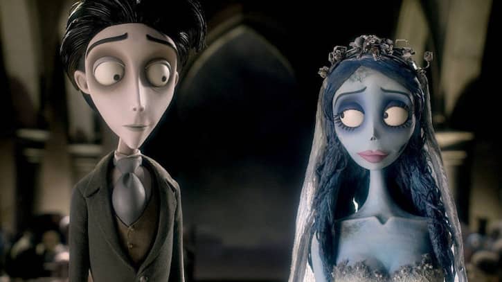 Victor and Corpse Bride standing side by side
