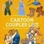 Cartoon couples Pinterest post