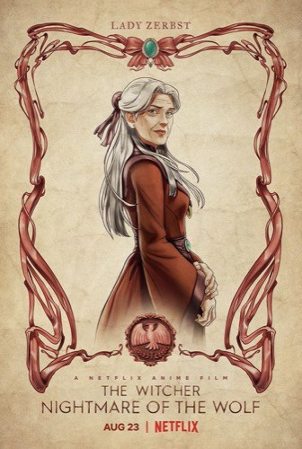 The Witcher Nightmare of the Wolf Lady Zerbst poster