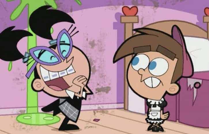 Timmy Turner and Tootie in The Fairly Odd Parents