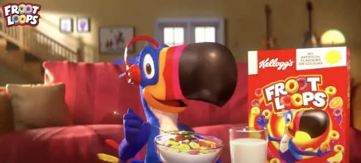 Toucan Sam cereal mascot for Froot Loops