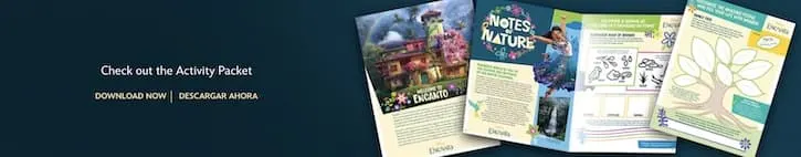 Encanto activity book for kids made by Disney