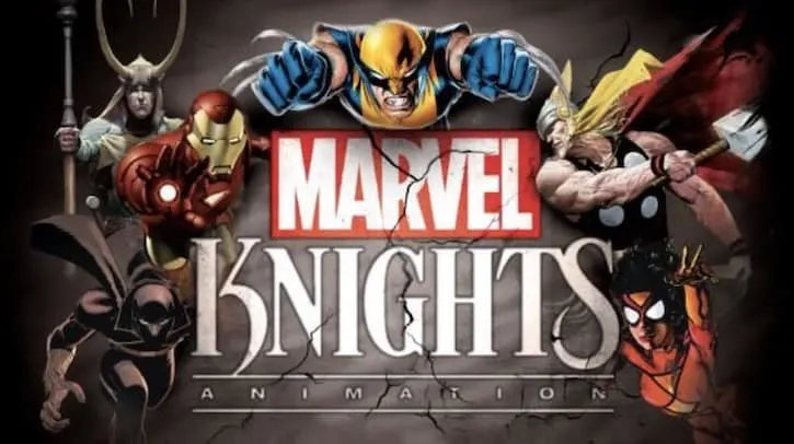 Marvel Knights animation logo and characters