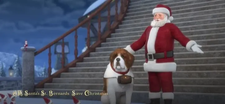 Elf Pets Santa's St. Bernards Save Christmas movie