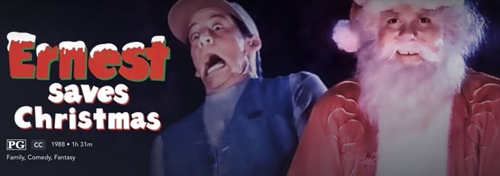 Ernest Saves Christmas movie on Disney Plus