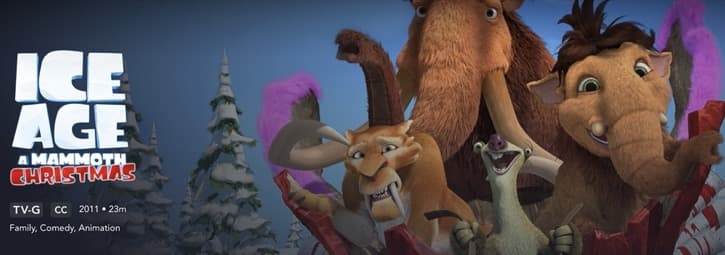 Ice Age A Mammoth Christmas movie on Disney+