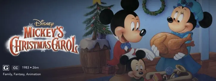 Mickey's Christmas Carol on Disney Plus