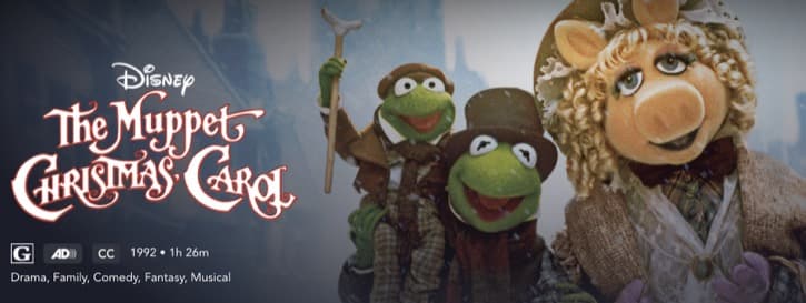 The Muppet Christmas Carol on Disney Plus