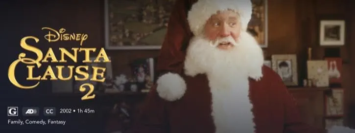The Santa Clause 2 on Disney Plus