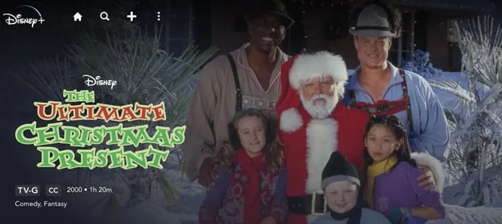 The Ultimate Christmas Present movie on Disney+