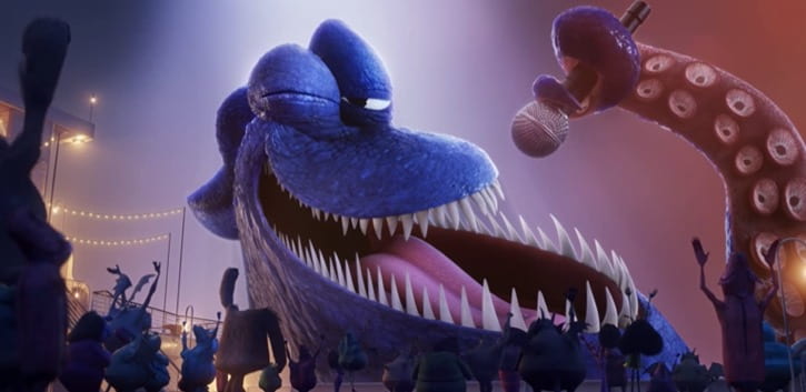 Hotel Transylvania 3 Summer Vacation The Kraken singing to the monster crowd
