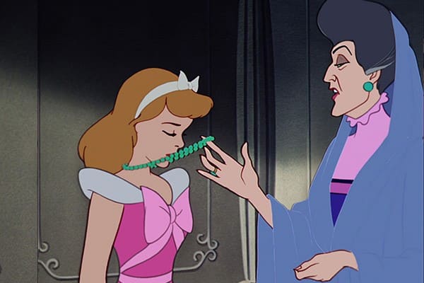 Lady Tremaine insulting Cinderella and her dress